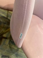 Lot de 4 chaises roses pieds dorés en daim de marque SKLUM -… (photo 2)