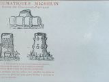 a picture of a postcard with a drawing of a fire hydrant