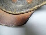 a close up of a plate on a table