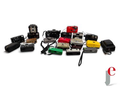 many different types of electronic devices on a white surface