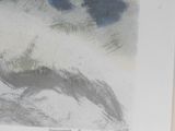 a picture of a drawing of a horse running in the sky