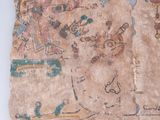 a close up of a piece of paper with drawings on it