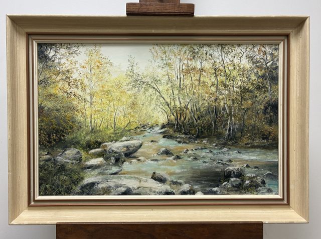 Jean Louis PETIT « Pont Charraud La Sedelle » huile sur toile sig...