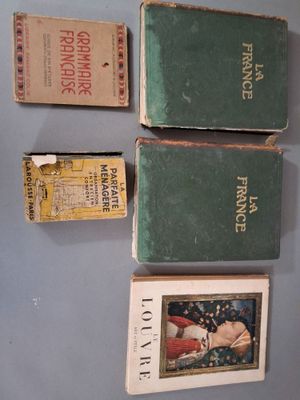 Lot de 5 livres comprenant : - Le Louvre I, Peintures de Gio…