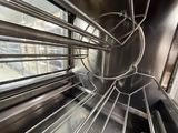 a view of the inside of a commercial oven