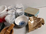 a lot of items that are sitting on a table