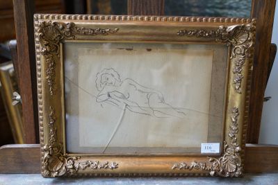 Dans le goût de Matisse Femme nue alanguie