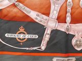 a scarf with a horse ' s bridle and bridles on it