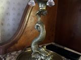 a lamp that is sitting on top of a table