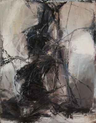 an image of a painting of a person holding an umbrella
