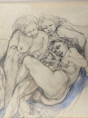 École franco-belge XXe siècle. Émasculation