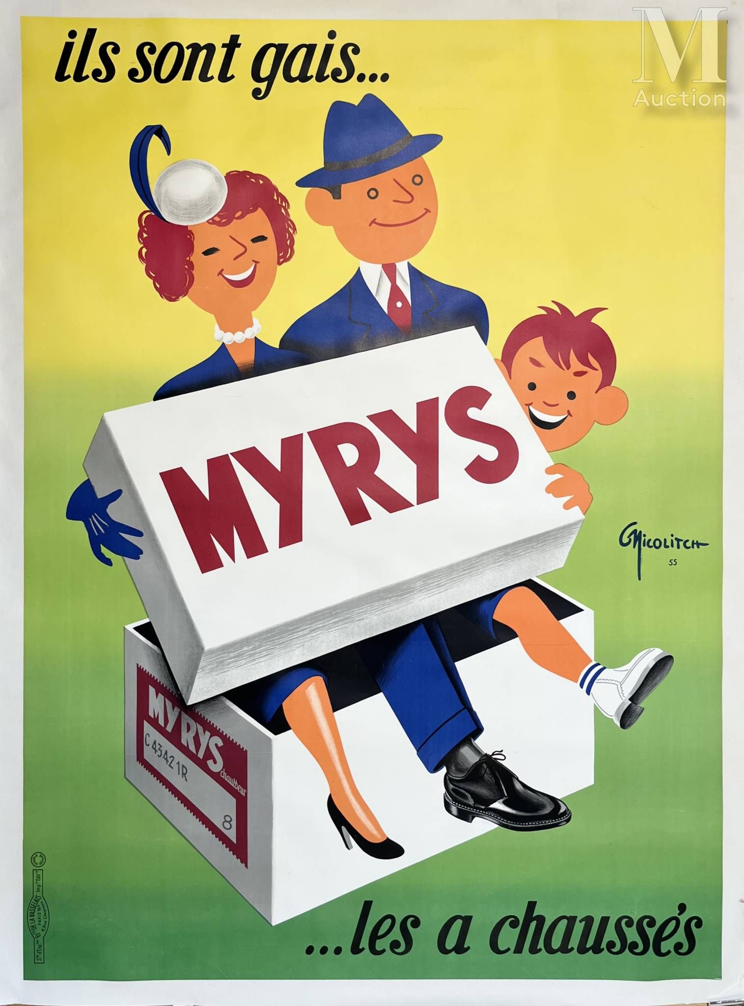 Obrad NICOLTICH (1898-1976) Myris les a chaussés