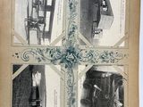 four pictures of a man sitting on a chair