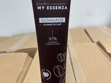 a close up of a tube of cream on a cardboard box
