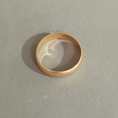 Alliance en or rose 18K, Pds : 2 g
