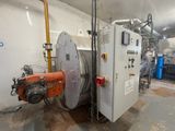 a machine that is sitting inside of a building