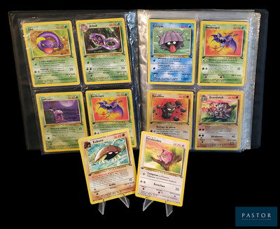 il y a plein de cartes Pokémon différentes dans le paquet