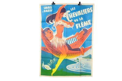 BAHLE (XXe) (illustrateur). Affiche du film "Les chevaliers …
