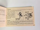 an open book with instructions on how to use a sewing machine