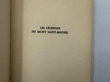 an open book with the title les legendes du mont saint - michel written on it