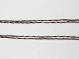 a silver chain with a clasp on a white background