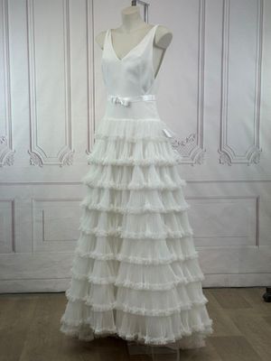 a white wedding dress on a mannequin mannequin mannequin mannequin mannequin mannequin mannequin mannequin