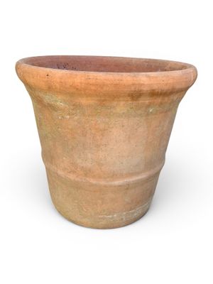 an image of a clay pot on a white background