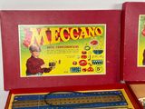 two boxes that have different types of toys inside of them