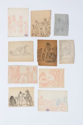 une image représentant un ensemble de dessins de personnages et d'animaux