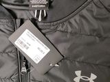 a close up of a black jacket with a tag on it