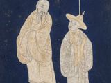 an image of a painting of two men standing next to each other