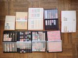 a lot of different types of stamps on the floor