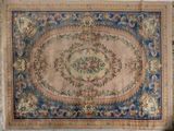 an image of a large rug with a floral design on it