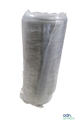 a picture of a roll of plastic wrap on a white background