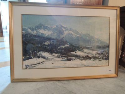 une photo d'une photo d'une montagne dans un cadre