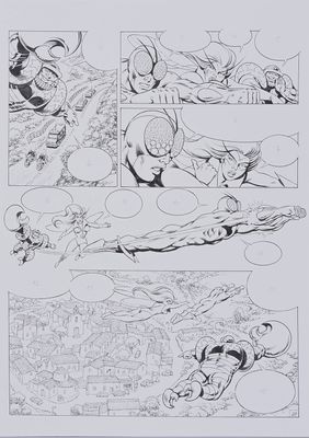 an image of a page from a comic book with a drawing of a man and a woman