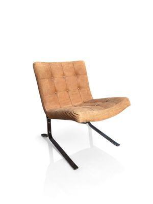 une image représentant une chaise posée sur une surface blanche