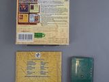 a game card and a game case sitting on a table