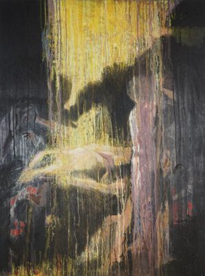 Jacques JOOS (1945-2021), "Sans titre" 2018, technique mixte…