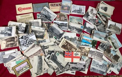 Lot de cartes postales surtout anciennes dont Anvers, exposi…