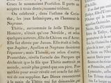 an open book with a picture of a clock on it