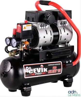 a close up of an air compressor on a white background