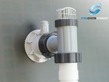 an image of a close up of a water faucet attached to a wall