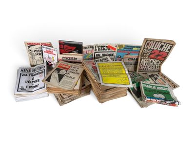 a pile of newspapers sitting on top of each other