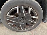 a close up of a tire on a vehicle