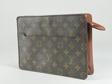louis vuitton monogram canvas clutch bag