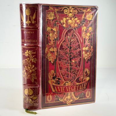 a book that is sitting on a white table