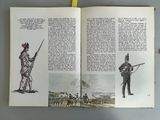 two pages of a book with pictures of soldiers on them
