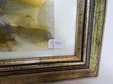 une image représentant un tableau représentant un poisson dans un cadre doré