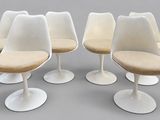 set of six tulip chairs by eero